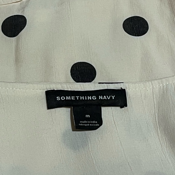 Women’s White and Black Polka Dot Camisole Blouse - Picture 2 of 3